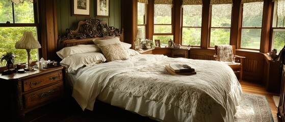 Cozy and Rustic Woodland Bedroom with Panoramic Views