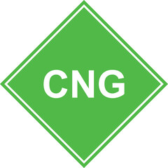 Obraz premium CNG Green logo, Compressed Natural Gas Board, CNG vehicles, CNG Logo, Gas Station, Gas logo