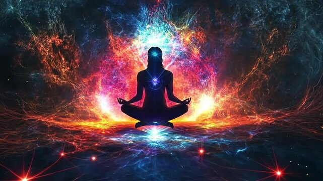 lotus pose and meditation