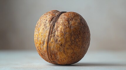 Fototapeta premium a walnut on a white background