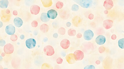 Pastel Watercolor Circles Abstract Background Design
