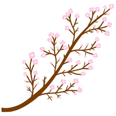 Fototapeta premium Digital drawing of flower for decorating in Chinese Theme