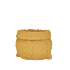 Bag on white backgraund. 3d render.