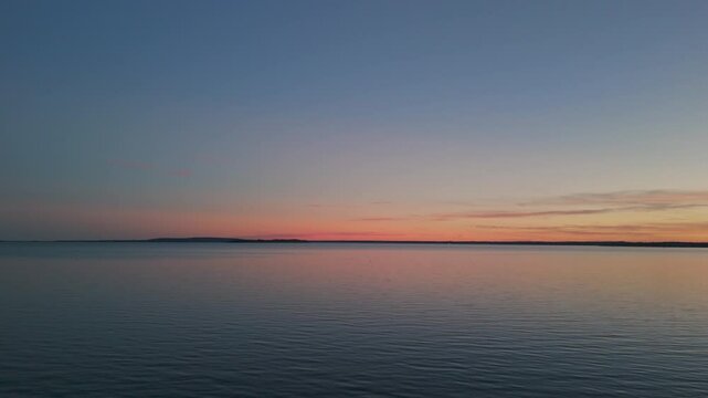 sunset on the sea