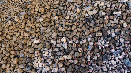 Coloured texture in volcanic rock