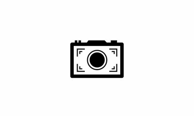 Camera icon vector isolated on white background, suitable for photography, graphic design or digital media purposes.
