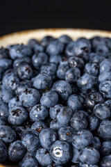 Fresh blueberry background. Blueberry Texture Close Blueberry Antioxidant Organic Superpeed Bowl Concept Healthy Nutrition