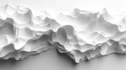 abstract 3d render white geometric background design seamless looped vide