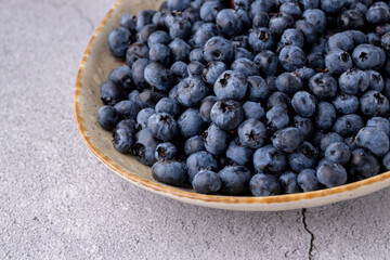 Fresh blueberry background. Blueberry Texture Close Blueberry Antioxidant Organic Superpeed Bowl Concept Healthy Nutrition
