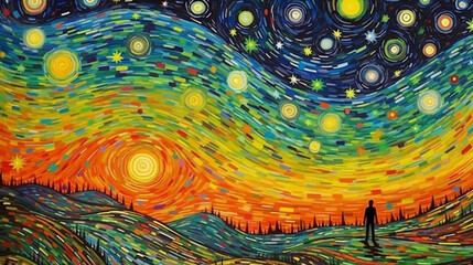 Obraz premium Looking at the sky where you can see the stars