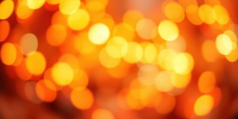 Fototapeta premium Abstract orange bokeh background with a soft and dreamy effect, perfect for adding a pop of color and warmth to any project, abstract, bokeh