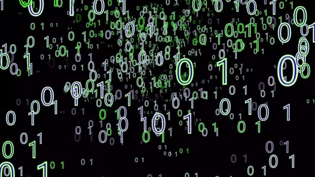 White and Blue pattern binary numeral system background