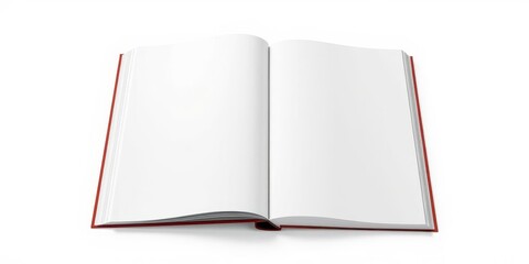 A high-quality stock photo featuring a front and back book cover mockup with blank pages and space for custom designs, Book, publishing