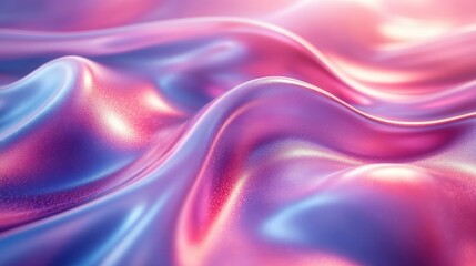 Obraz premium abstract animation background design with iridescent wave looping video 3d render