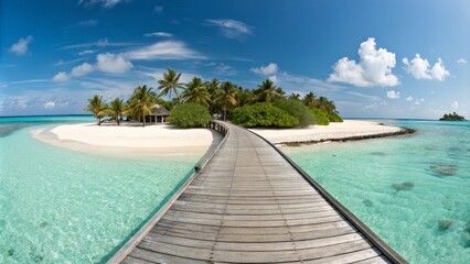 Fototapeta premium beach with bridge