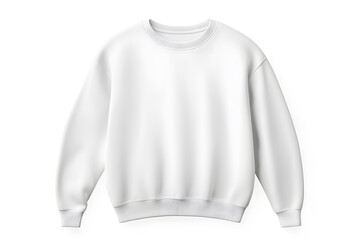 Fototapeta premium White sweatshirt mockup isolated on a white background