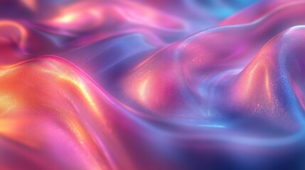 Fototapeta premium abstract animation iridescent background design seamless looped video 3d rende