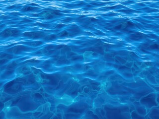 Fototapeta premium Blue water wave texture background with swirling patterns and ripples, ocean, ripples