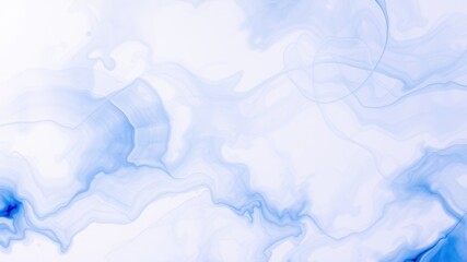 Obraz premium Abstract Light Blue Swirling Ink Design A Serene and Elegant Background for Modern Projects