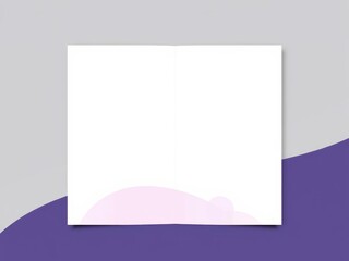 Obraz premium Folder die cut mock up template vector for showcasing designs and branding, marketing, graphic