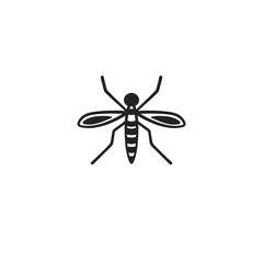 Stylish Mosquito Icon on Transparent Background PNG