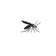 Minimalist Transparent Mosquito Icon Logo PNG
