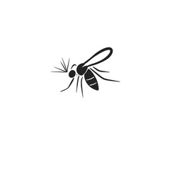 Elegant Mosquito Icon on Transparent Background PNG