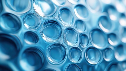 abstract background animation of reeded glass effect pattern with circles seamless looped video 3d rende