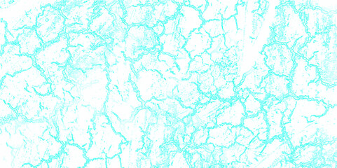 A crack pattern on a White background featuring an abstract lighting theme in cyan color. Abstract background is well-suited for use as wallpaper.