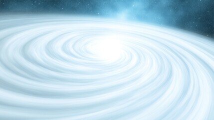 Fototapeta premium Swirling White Cosmic Clouds with Bright Center in Outer Space Scene