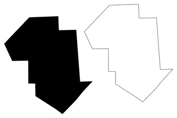 Galguduud region (Federal Republic of Somalia, Horn of Africa) map vector illustration, scribble sketch Galguduud map