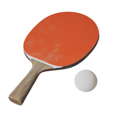 Dynamic table tennis action with paddle and ball in indoor arena close-up perspective sports photography engaging concept
