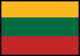 Lithuania Flag rectangle Icon
