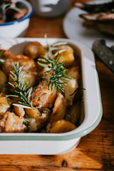 chicken with potatoes and rosemary
