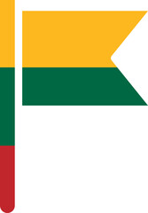 Lithuania Flag Crisp Icon