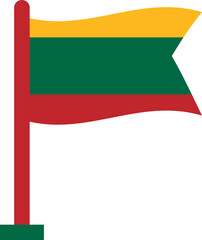 Lithuania Flag Crisp Flown