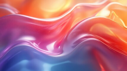 Obraz premium abstract colorful shape seamless looping animation 3d render