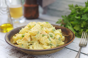 Traditional German dish potato salad