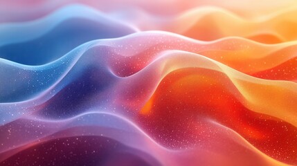 Obraz premium abstract design wavy colorful shape 3d render