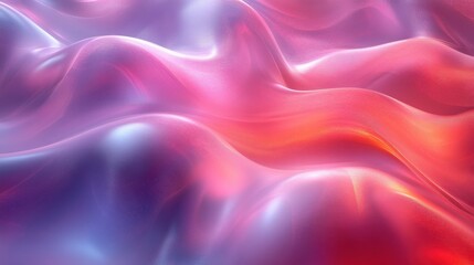 Obraz premium abstract design wavy iridescent shape 3d rende