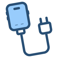 smartphone with cable charger icon