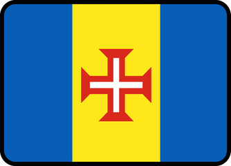 Madeira Flag Rounded Rectangle Icon