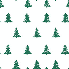 Seamless Patterns of christmas tree