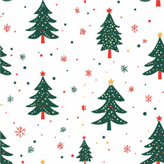 Seamless Patterns of christmas tree