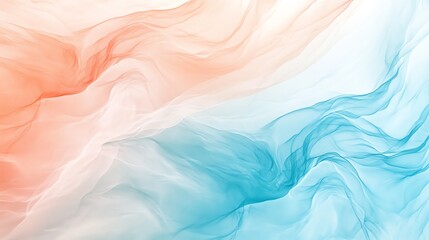 Abstract pastel swirl design with orange and blue tones, creating a flowing impression.