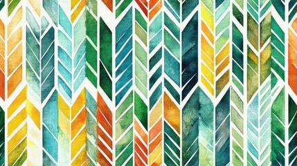 Abstract background, forest watercolor, geometric pattern, seamless patterns.