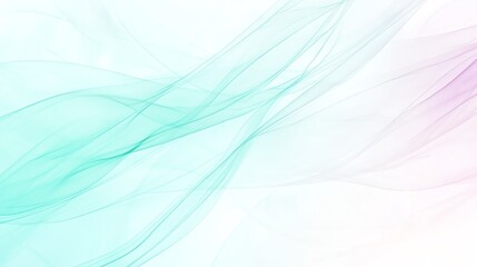 Fototapeta premium Abstract soft pastel waves and flowing lines on a white background.