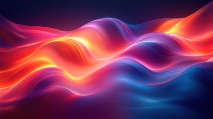 Fototapeta premium abstract iridescent shape dark background design 3d rende