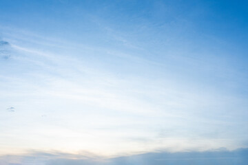 Serene Blue Sky Soft Clouds Nature Background