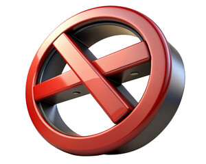 sign not allowed smoking 3d